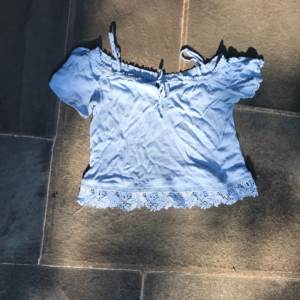 Off the shoulder peasant top